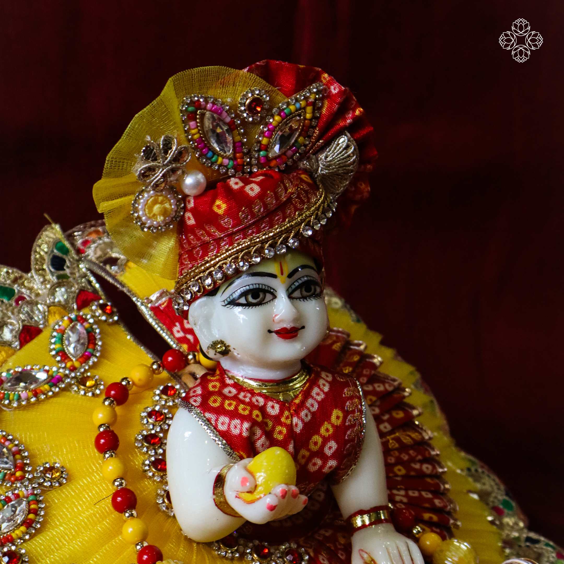 Bandej Basanti Laddu Gopal Ji Poshak