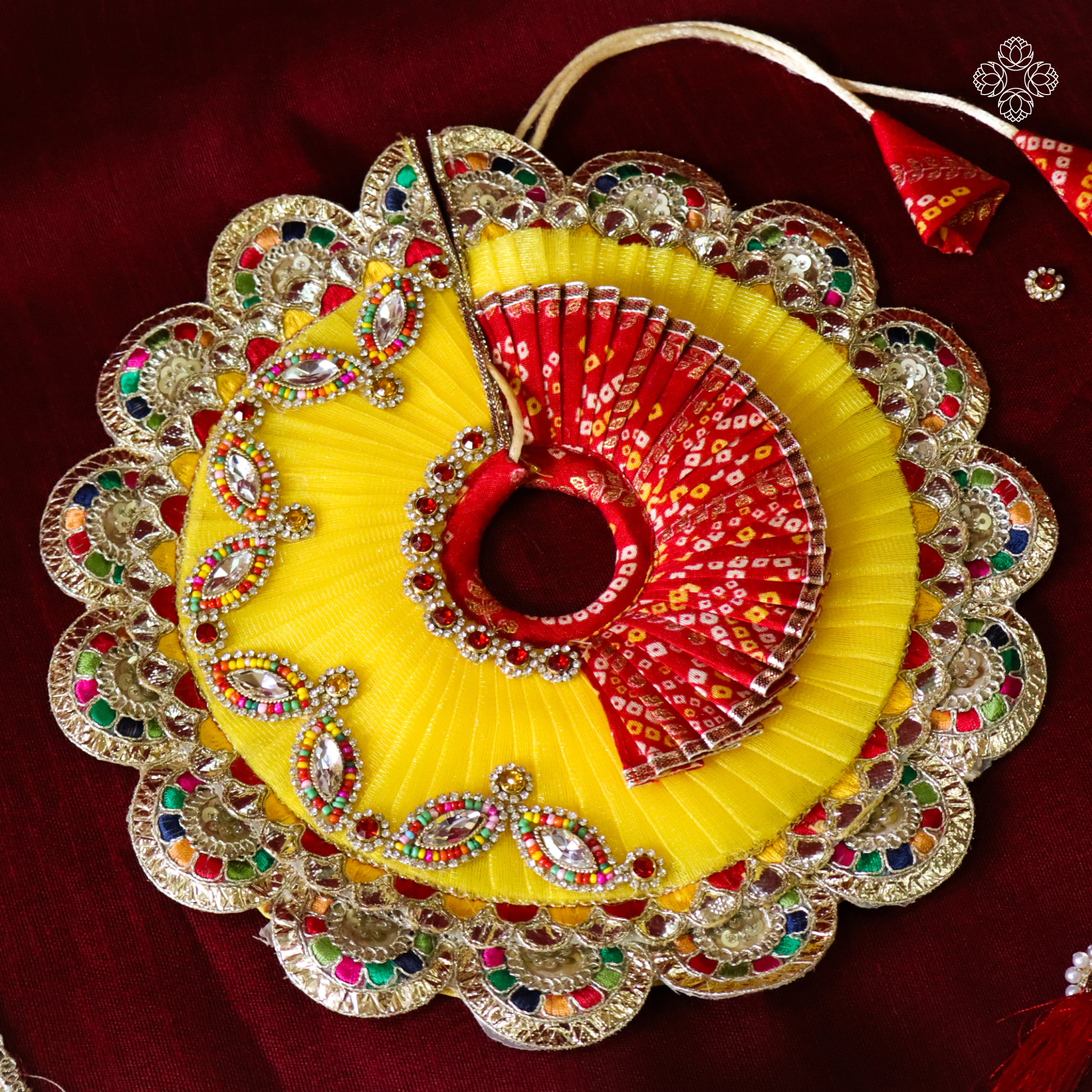Bandej Basanti Laddu Gopal Ji Poshak
